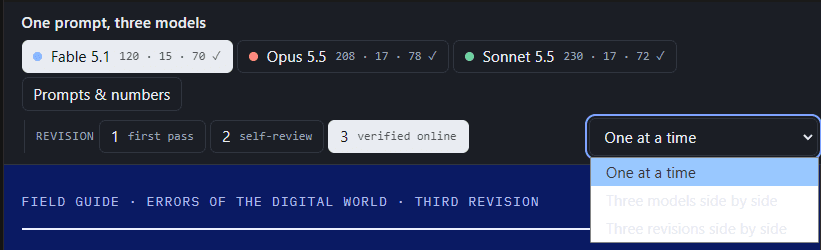 A dark page with a dropdown open: the list is white and two of its three options are nearly invisible light text